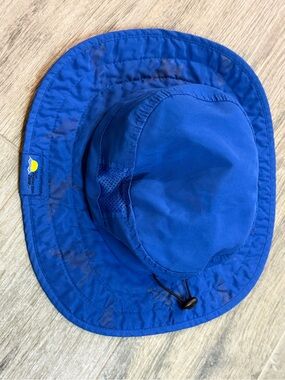Sun Protection Zone UPF 50 UV Shark Print Wide Brim Bucket Hat with Chin Strap